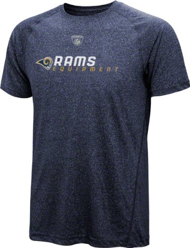 St. Louis Rams Youth Heathered Navy Speedwick Performance T-Shirt