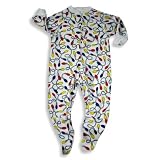 Private Label - Toddler Boys Blanket Sleeper with Feet, White, Multi