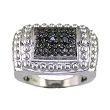 0.375 Ct. Men's Black Diamond Fashion Ring, Available In Size 7, 8, 9, 10, 11 & 12.