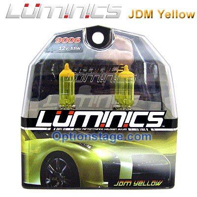 Luminics JDM Yellow 9006 / HB4 Halogen 2500K Headlight / Fog Light Bulb w/ FREE LED Keychain