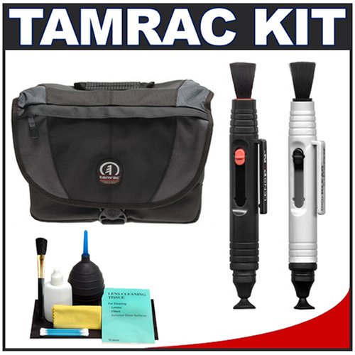 Tamrac 5535 Adventure 5 Camera Bag (Gray) + Accessory Kit for Canon Rebel XSi, XS, T1i, XTi, 40D, 50D, Nikon D40, D60, D5000, D90, D300, D700, Olympus Evolt E-30, E-450, E-520, E-620, and Sony Alpha A200, A300, A350, A700 Digital SLR Cameras