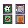 Sports Fun Self Stick Wall Decor