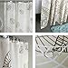Welwo Bathroom Fabric Bath_Shower Curtain Set Leaves Bath_Shower Curtains and X-Wide Extra Wide Bath_Shower Curtain 108 x 72 for Bathroom