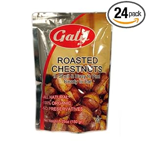 Galil Chestnuts with Shell, 5.5 Ounce Bags (Pack of 24) by Galil