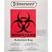 Bel-Art 131600009 Polypropylene Clear Biohazard Waste Disposal Bag with Warning Label, 1-3 Gallon Capacity, 12" Width x 24" Height x 1.5 mil Thick (Box of 100)