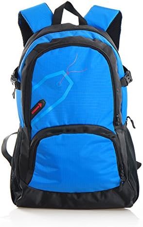 Manwei Roxy new outdoor mountaineering shoulder bag computer bag tidal wave of men women riding package Travel Backpack , blue