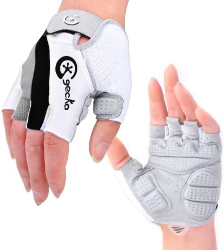 Cgecko Special Wicking Shockproof Mountain Reflex Gel Bike Half Finger Glove Tri-color Optional Outdoor Sports Gloves Cycling Short Glove