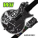 Skin Decal Cover for GUITAR HERO 3 III Nintendo Wii Les Paul - Black Butter ....
