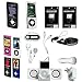 iPod nano 5G Accessories. Premium Essential Accessory Bundle for iPod Nano 5th Generation 5G: Leather Case + Hard Grade A Crystal Case + FM Transmitter with Car Charger + Portable Foldable Speaker + Black Silicon Skin Case + Blue Silicon Skin Case + Pink Silicon Skin Case + Clear Silicon Skin Case + 2x Clear Skin Protector + USB Car Auto Charger + USB Home Wall Charger + 3.5mm earphone + Y-splitter + Crazyondigital ne