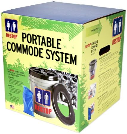 RESTOP RS306 Commode System with Supplies (4 RS1 3 Packs, 6 RS2s)