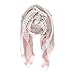 Scarf for Women Lightweight Fashion Fall Winter White Pink Geometric Scarves Shawl Wraps by Melifluos (F010-15)