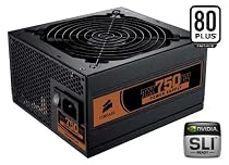 Corsair CMPSU-750TX 750-Watt TX Series 80 Plus Certified Power Supply compatible with Intel Core i7 and Core i5