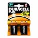 Duracell Plus Alkaline 9V Battery Pack of 2 MN1604
