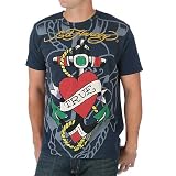 Ed Hardy Heart Anchor Short Sleeve Shadow T-Shirt