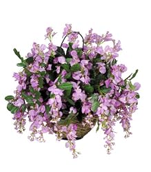 Artificial Lavender Wisteria Hanging Basket