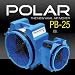Polar Bear Axial Air Mover fan for water damage carpet drying blower used by restorations pros! Blue FREE SHIPPING!