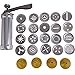 Sminiker Cookie Press Set Includes 20 shapes & 4 Decorating Tips