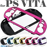 【PS VITA】専用　アルミ製　保護ケース　ブルー play