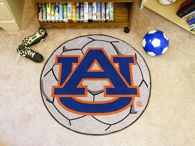 Buy Auburn Tigers NCAA Soccer Ball Round Floor Mat (29) AU Logo by Fan Mats