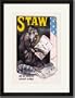 Black Framed/Matted Print 17x23, Professor Staw and His Wonderful Educated Monkeys