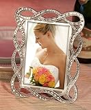 Fashion Craft Elegant Ribbon Design Photo Frame Favors (4x6 Photo) - Quantity of 6