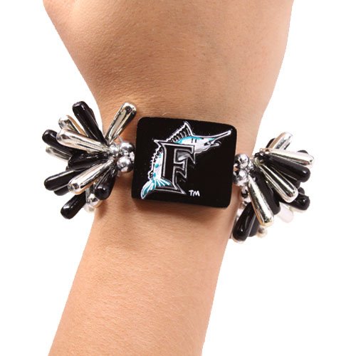 Florida Marlins Beaded Bracelet