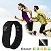 Smart Watch Pedometer Intelligent Alert Activity Sleep Wristband Tracker Blak