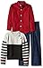 Nautica Boys' Three Piece Set with Button-Down Shirt Mock Neck Sweater and Pant