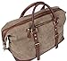 Iblue Oversized Leather Canvas Casual Travel Tote Luggage Duffel Handbag#831 Army Green XL