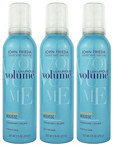 John Frieda Luxurious Volume Building Mousse, 7.5 Ounces (Pack of 3)