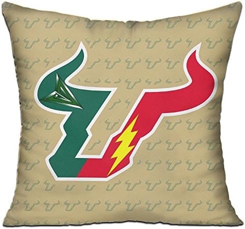 South Florida Bulls With The Flash And Arrow Pillow Cushion 18 Inch