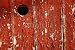Wallmonkeys Peel and Stick Wall Decals - Door with a Peep Hole Painted in Red - Removable Graphic