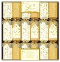 Luxury Christmas Crackers 14inch 6/Pack - Gold/Cream (KXCG)
