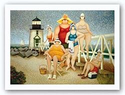 Beach Vacation by Lowell Herrero 16"x12" Art Print Poster