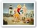 Beach Vacation by Lowell Herrero 16"x12" Art Print Poster