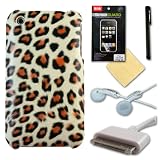 6 PC SET: CASETRONICS Accessories Bundle for Apple Iphone 3G (3GS) Includes: Phone Case, SONY MDR-E10LP Earphones / Earbuds, Screen Protector, Microfiber Screen Rag, Stylus Screen Pen & USB Charger