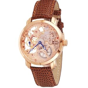 Akribos XXIV Men's AK406RG 'Davinci' Rose Gold-Tone Mechanical Watch
