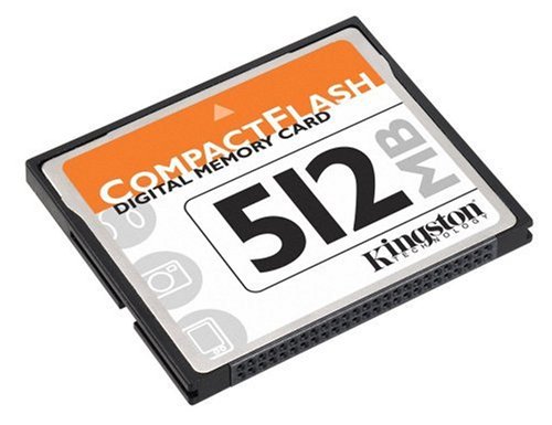 Kingston 512 MB Type I CompactFlash Card (CF/512) (Retail Package)