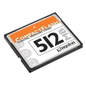 Buy Kingston 512 MB Type I CompactFlash Card (CF 512) (Retail Package) now!