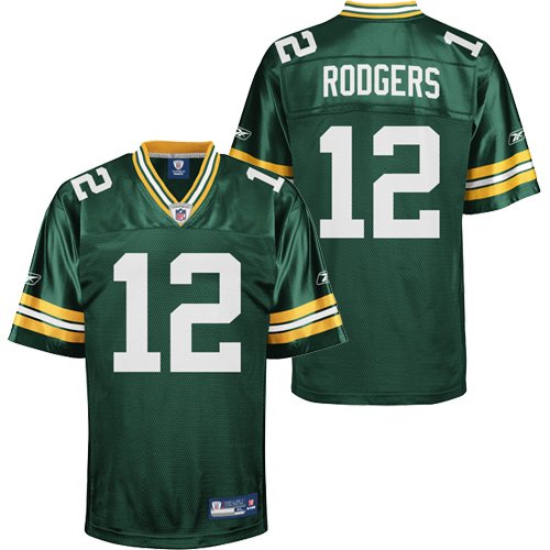 Reebok Green Bay Packers Aaron Rodgers Replica Jersey Medium