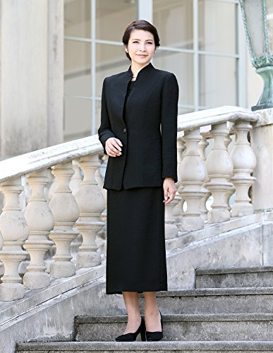 （ニナーズ）nina's YB-1478 ブラックフォーマル 米沢織 レディース スーツ アンサンブル 喪服 礼服