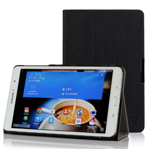 Exact Samsung Galaxy Tab Pro 8.4 Case [SLATE Series] - Slim Multi-Stand Folio Case for Samsung Galaxy Tab Pro TabPRO 8.4 (SM-T320 / SM-T325) Black
