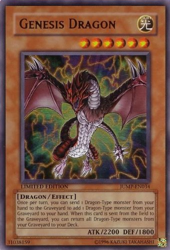  Yugioh Genesis Dragon Gold Series 4 Common