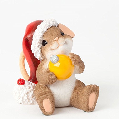 Enesco Charming Tails Gift Holding Ornament, Figurine Enesco Charming Tails Gift Holding Ornament, Figurine