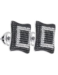 0.14CT-DIAMOND MICRO-PAVE EARRINGS