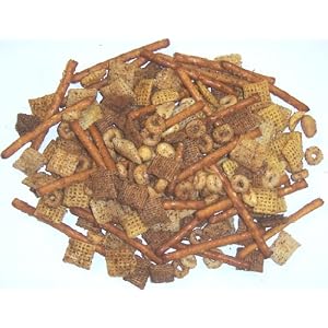 Scott's Cakes Black Spice Cereal Snack Mix in a Decorative Large Tin