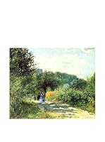 Especial Arte Lienzo Road to Louveciennes Multicolor