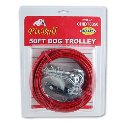 50 Foot Dog Tree Trolley Tie Out Cable