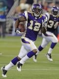 49ers Vikings Football: Minneapolis, MN - Percy Harvin Photographic Poster Print by Jim Mone, 24x32