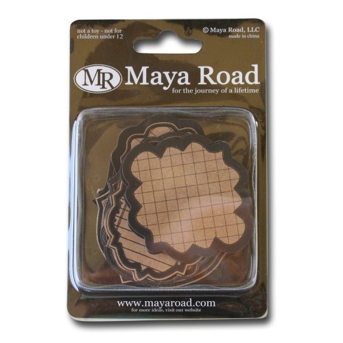 Maya Road Kraft Scroll Frame Journaling Tags